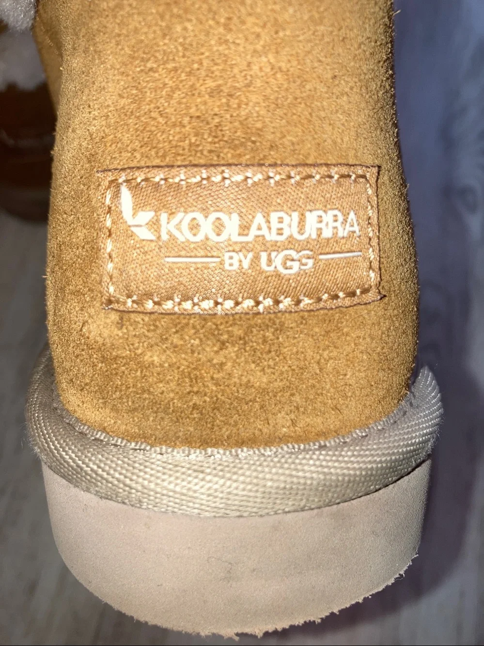 UGG Koolaburra Suede Boots Shearling Lining Brown Sz 9